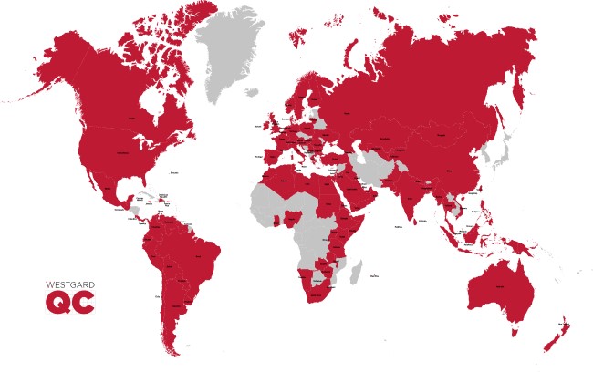 2021 QC sruvey world map QC practices